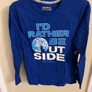 Eddie Bauer Kids Blue Long Sleeve Tee